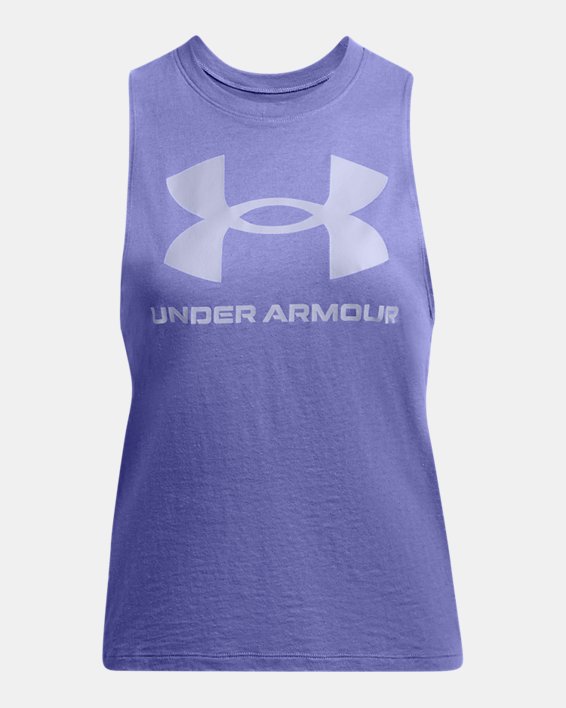 เสื้อกล้าม UA Sportstyle Graphic สำหรับผู้หญิง in Purple image number 2